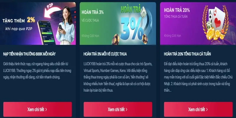 Các chương trình khuyến mãi và ưu đãi của tk88 game